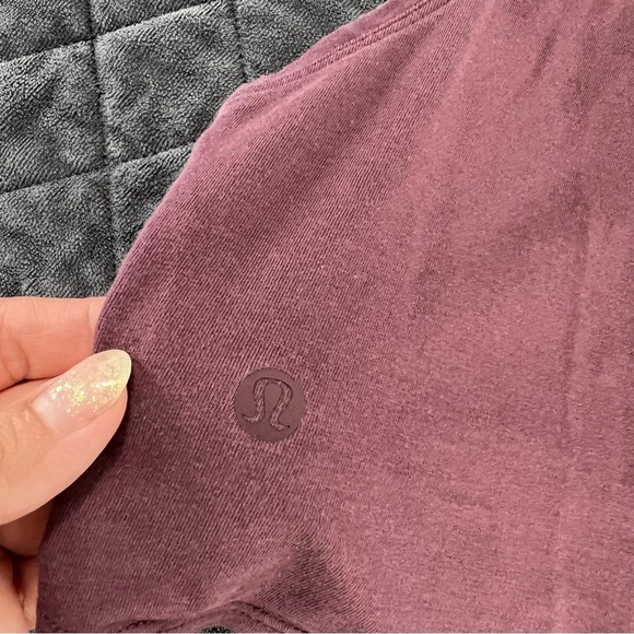 Lululemon Tank Top Women 6 Crop Cut Back Arctic Plum Muscle Tank Athletic BB - Picture 7 of 8